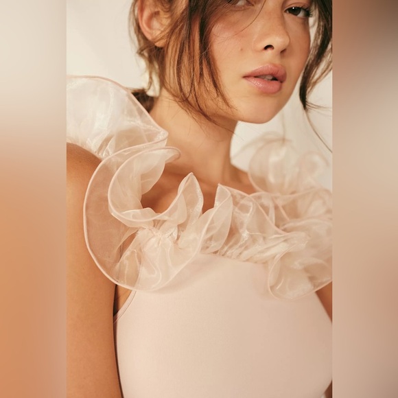 NWT Free People Haute Wired Bodysuit Pink Rose - Picture 13 of 15